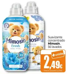 Unide Supermercados Mimosin suavizante concentrado oferta