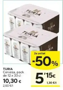 Caprabo Turia cervesa oferta