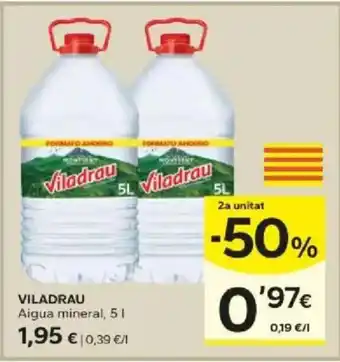 Caprabo Viladrau aigua mineral oferta
