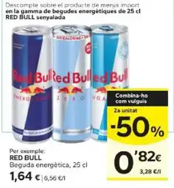 Caprabo Red Bull beguda energètica oferta