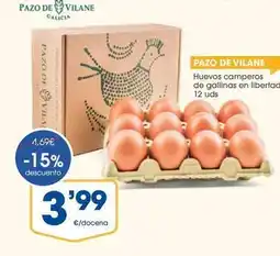 Supermercados Plaza Pazo de villarei - huevos camperos de gallinas en liberaado oferta