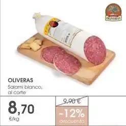 Supermercados Plaza Oliveras - salami blanco oferta
