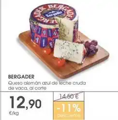 Supermercados Plaza Bergader - queso alemán azul de leche cruda de vaca oferta