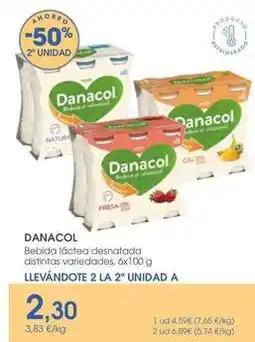 Supermercados Plaza Danacol - bebida lactea desnatada distintas variedades oferta