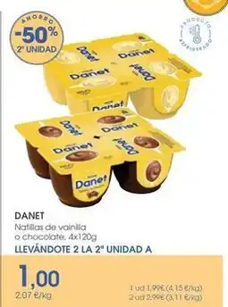 Supermercados Plaza Danet - natillas de vainilla o chocolate oferta