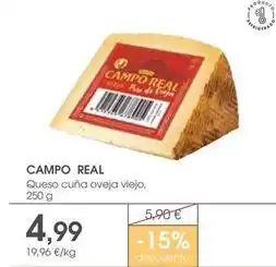 Supermercados Plaza Campo real - queso cuña oveja viejo oferta