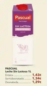Supermercados Plaza Pascual - leche sin lactosa oferta