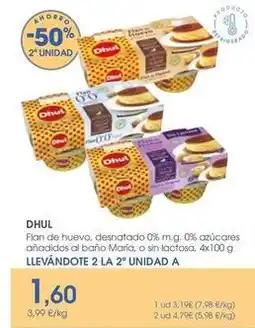 Supermercados Plaza Dhul - flan de huevo oferta