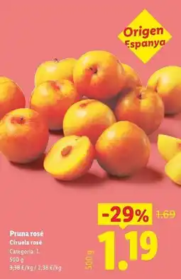 Lidl Pruna rosé oferta