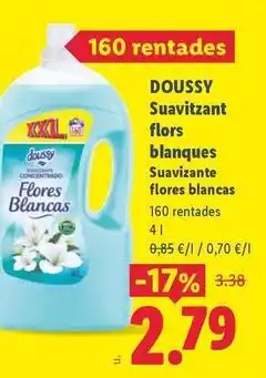 Lidl Doussy - suavitzant flores blancas oferta