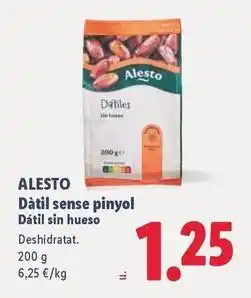 Lidl Alesto - datil sin hueso oferta