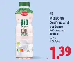 Lidl Milbona - quefir natural per beure oferta