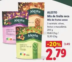 Lidl Alesto - mix de frutos secos oferta