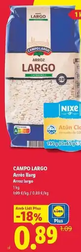 Lidl Campo largo - arroz llarg oferta
