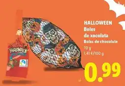 Lidl Halloween - boles de xocolata oferta