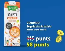 Lidl Vemondo - beguda civada barista oferta