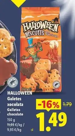 Lidl Halloween - galletas chocolate oferta