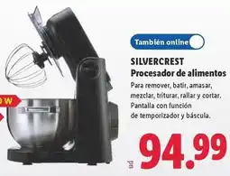 Lidl Silvercrest - procesador de alimentos para remover/batir/amasar/mezclar/triturar/rallar/cortar oferta