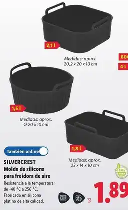 Lidl Silvercrest - molde de silicona para freidora de aire oferta