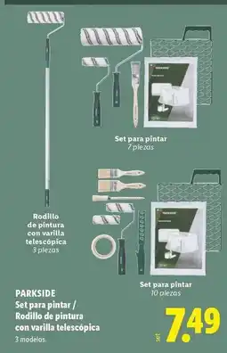 Lidl Parkside - set para pintar/rodillo de pintura con varilla telescopica oferta