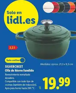 Lidl Silvercrest - olla de hierro fundido oferta