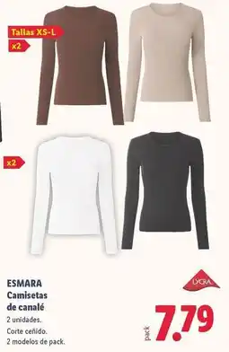 Lidl Esmara - camisetas de canale oferta