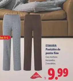 Lidl Esmara - pantalón de punto fino oferta