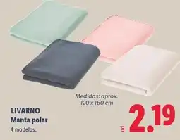 Lidl Livarno - manta polar oferta