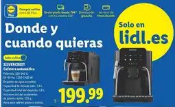 Lidl Silvercrest - cafetera automatica oferta