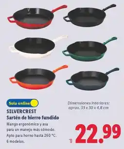 Lidl Silvercrest - sartén de hierro fundido oferta