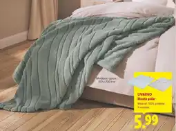 Lidl Livarno - manta polar oferta