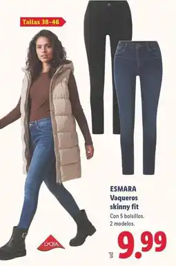 Lidl Esmara - vaqueros skinny fit oferta