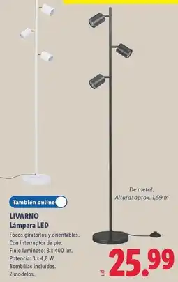 Lidl Livarno - lámpara led oferta