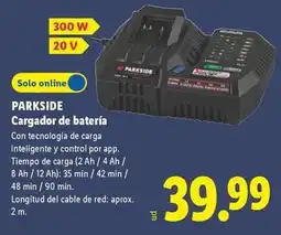 Lidl Parkside - cargador de bateria oferta