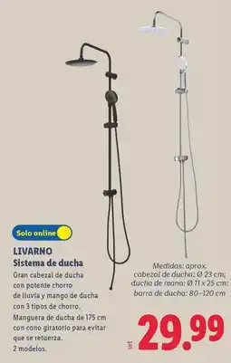 Lidl Livarno - sistema de ducha oferta