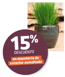 Jardiland macetería de exterior esmaltada oferta
