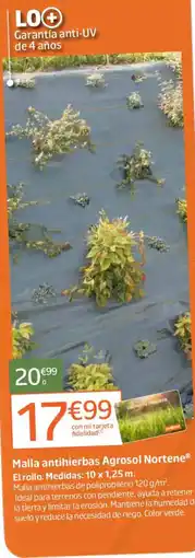 Jardiland Agrosol Nortene malla antihierbas oferta