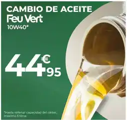Feu Vert Feu Vert cambio de aceite oferta