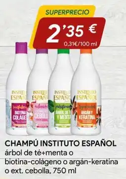 Minymas champú instituto español oferta