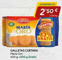 Minymas Cuétara María Oro oferta