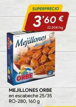 Minymas Orbe mejillones en escabeche oferta