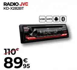 Feu Vert Radio JVC KD-X282BT oferta