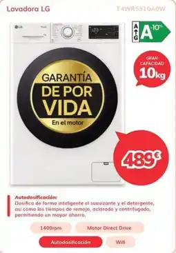 Mi electro Lavadora LG F4WR5510A0W oferta