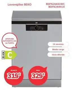 Mi electro Lavavajillas BEKO BDFN26441WC BDFN26441X oferta