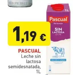 Hiperber Pascual Leche sin lactosa semidesnatada oferta