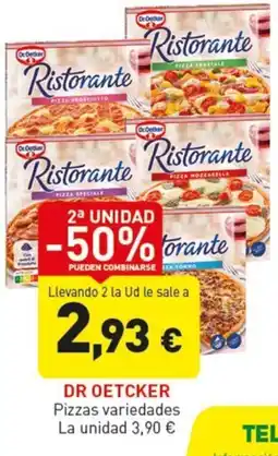 Hiperber Dr Oetker Pizzas variedades oferta