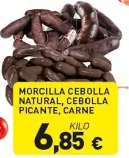Hiperber Morcilla cebolla natural, cebolla picante, carne oferta