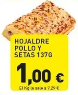 Hiperber Hojaldre pollo y setas oferta
