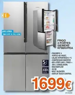 Expert Siemens frigo 4 portes oferta