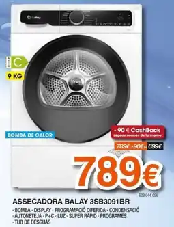 Expert Balay assecadora 3sb3091br oferta